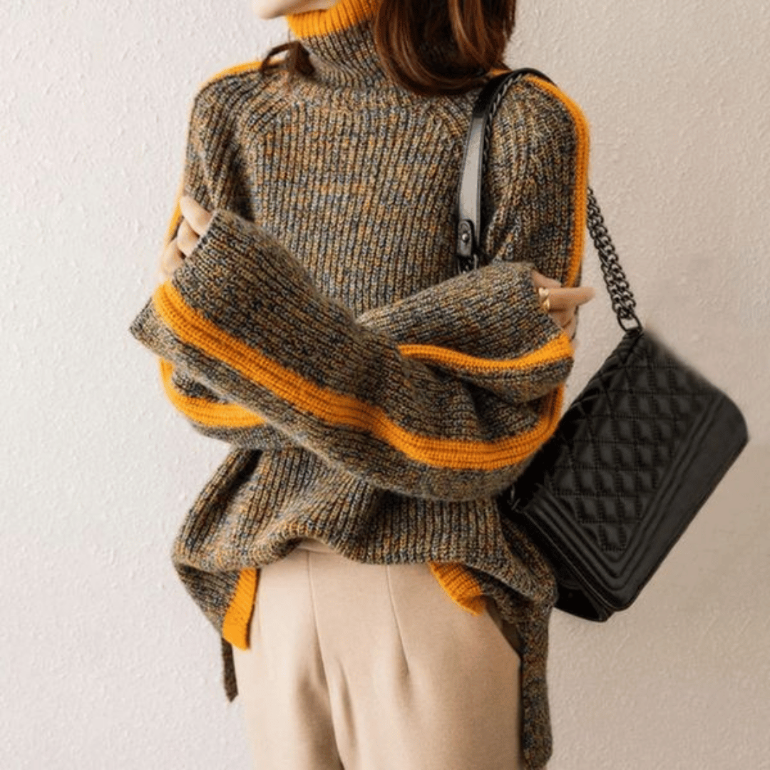 Stilla | Pullover med rullekrave strikket