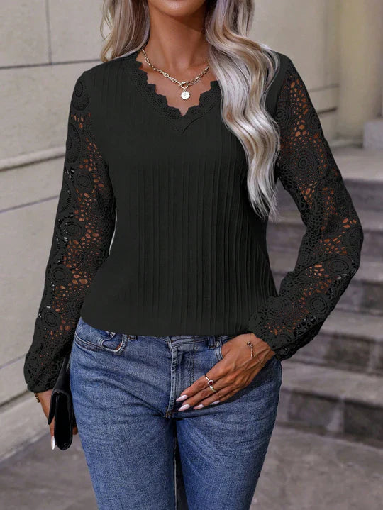Stilla | Lanternærme top af blonde
