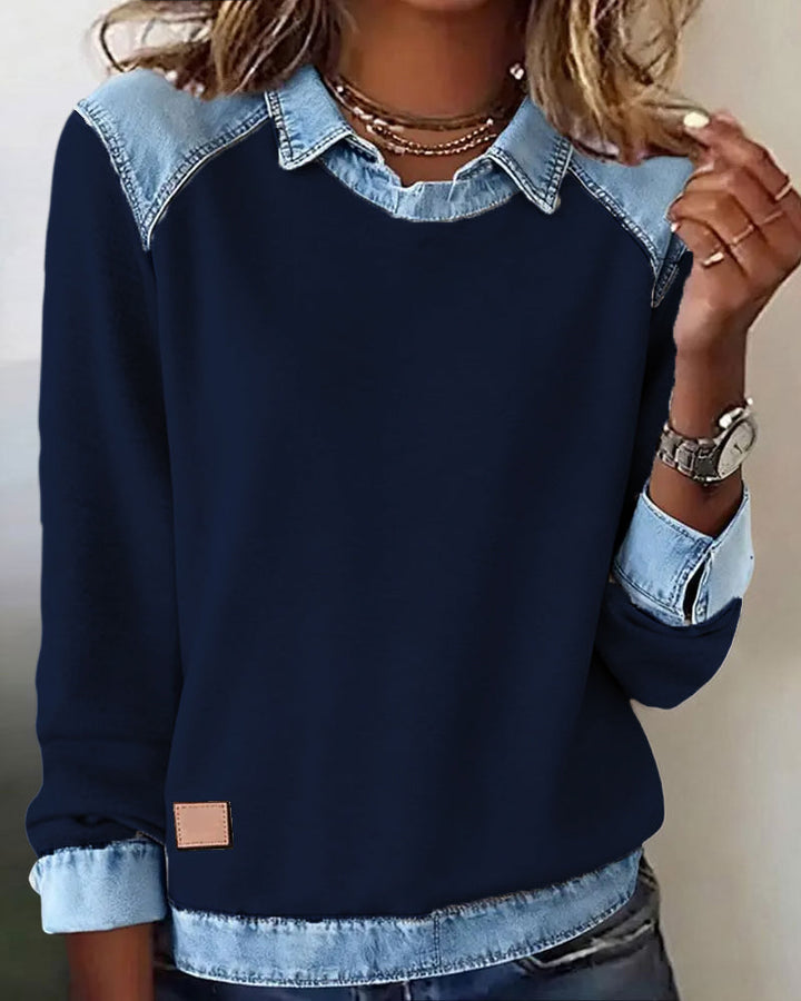 Stilla | Fashionable Revers Langærmet