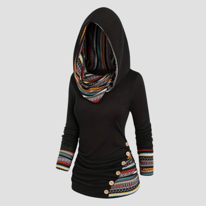 Stilla | Dame-sweatshirt i Slim Fit med Komfortabel Hætte