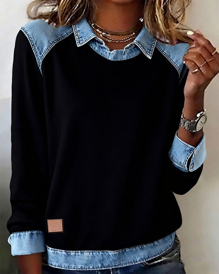 Stilla | Fashionable Revers Langærmet