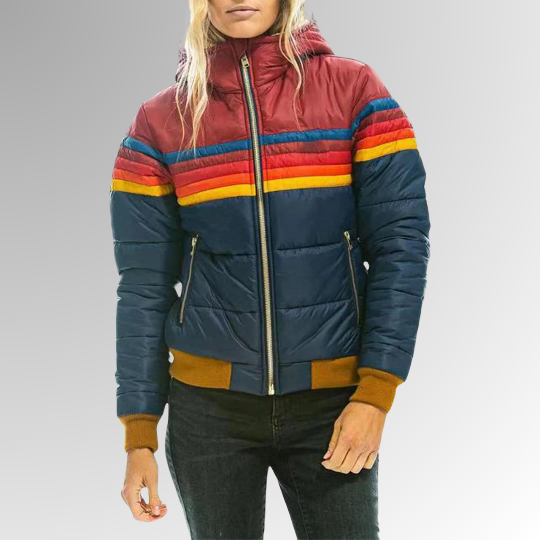 Stilla | Afslappet Jakke Med Zip Og Livlige Detaljer