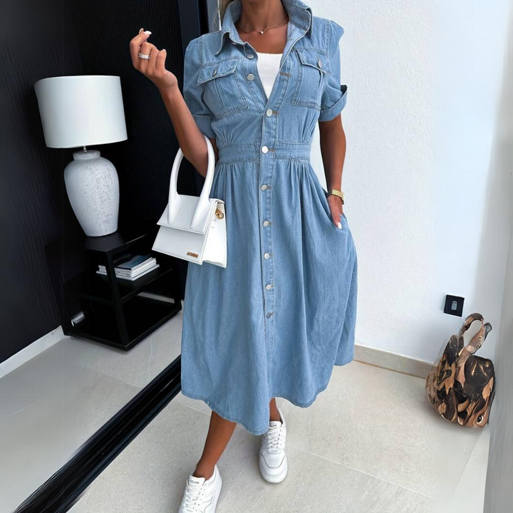 Stilla | Jeanskjole i Moderne Stil