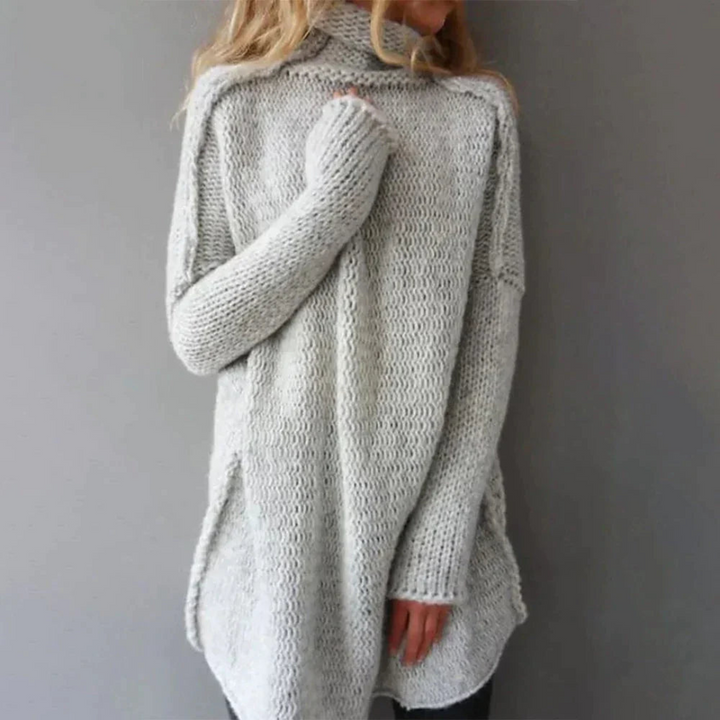 Stilla | Overdimensioneret Grå Pullover Premium