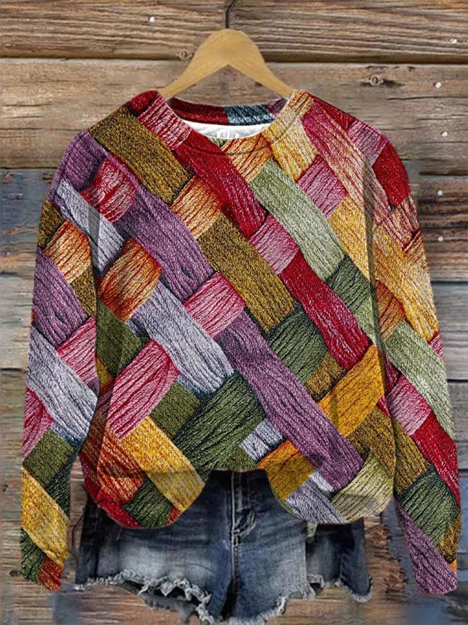 Stilla | Farverig Let Sweatshirt