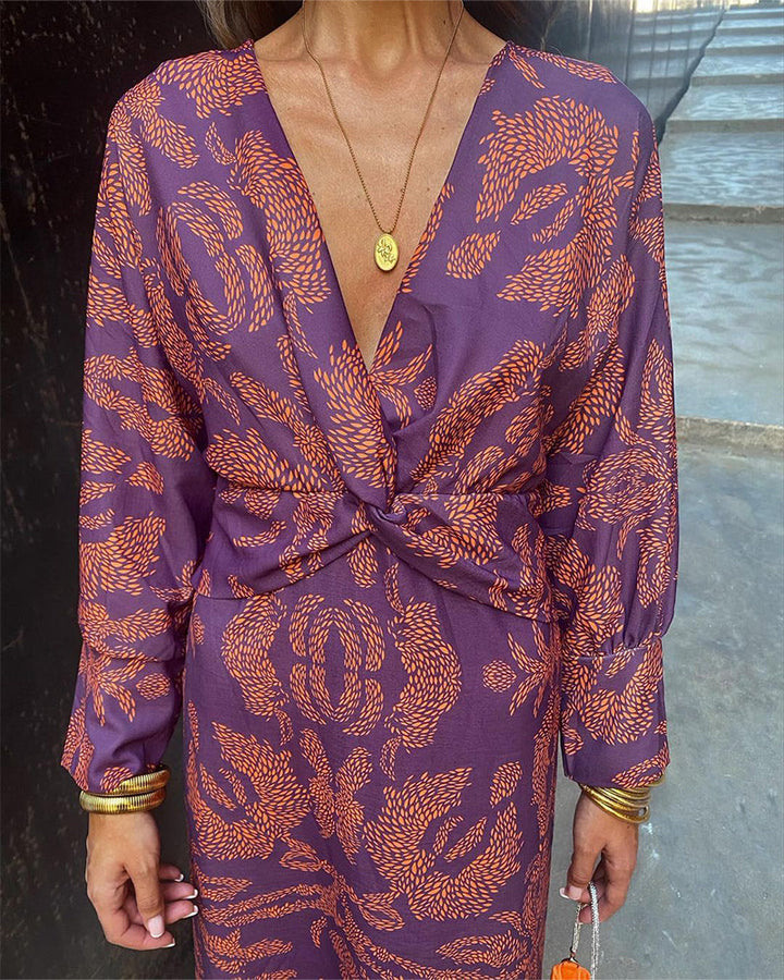 Stilla | Bold Botanica Wrap Kjole