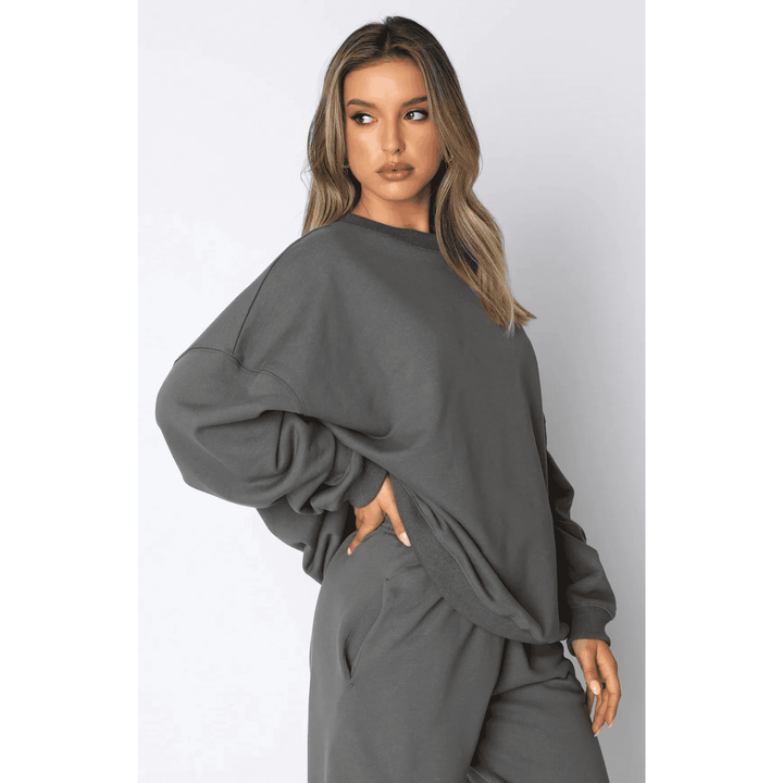Stilla | Oversized Top Og Bukser Sæt Med Afslappet Pasform
