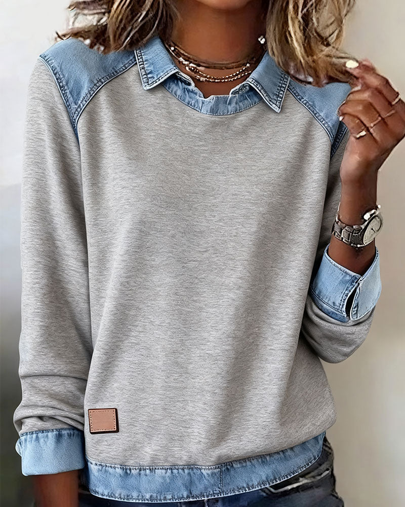Stilla | Fashionable Revers Langærmet