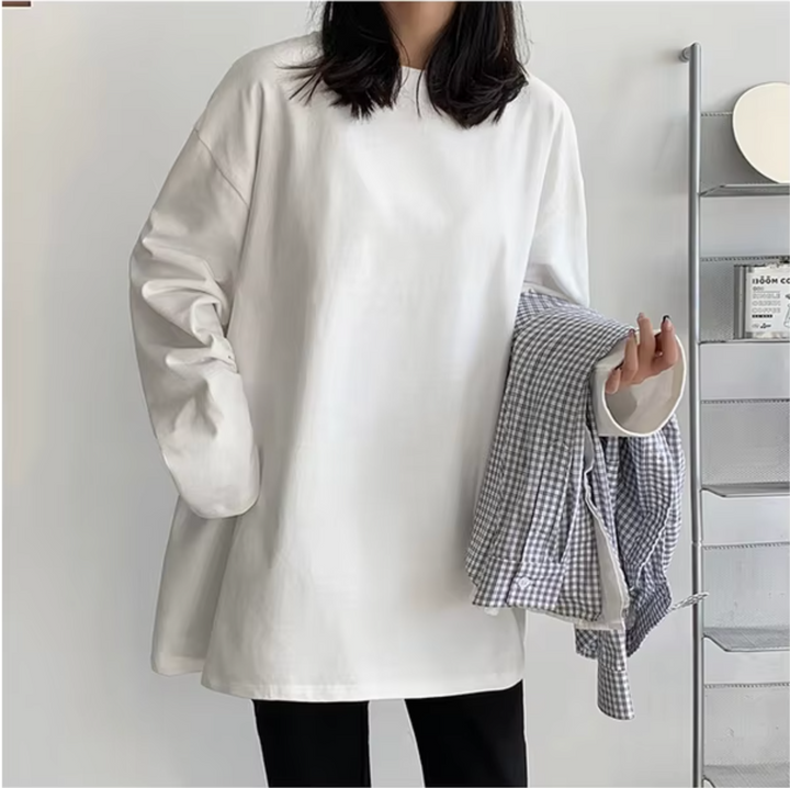 Stilla | T-shirt i bomuld med lange ærmer