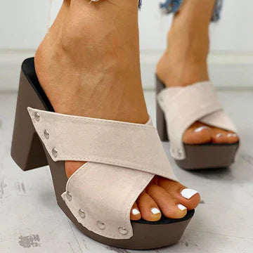 Stilla | Sandaler Med Klodset Hæl