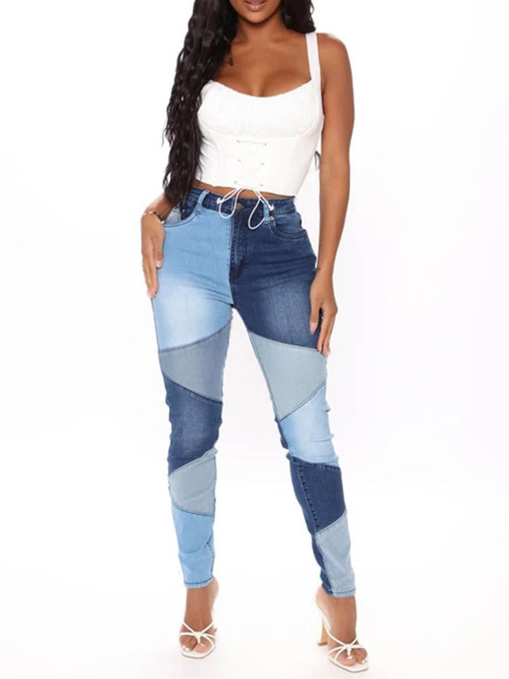Stilla | Slim Fit Høj Talje Denim Jean Bukser