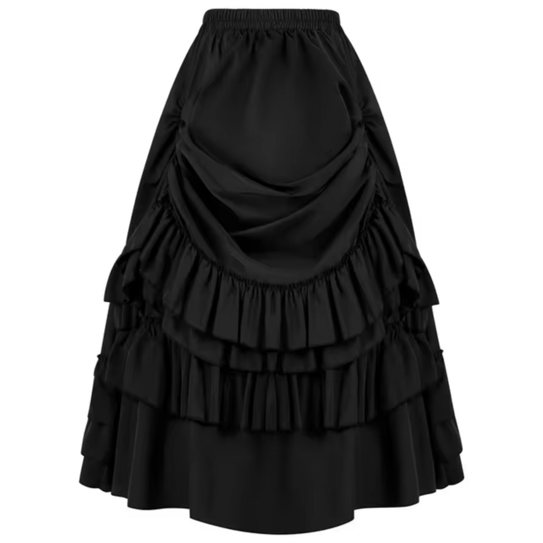 Stilla | Vintage Maxi Skørt Med Rynker