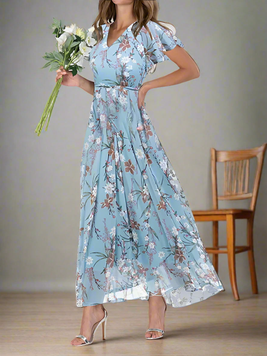 Stilla | Lett Sommerkjole Med Blomsterprint, Ideel Til Forskellige Anledninger