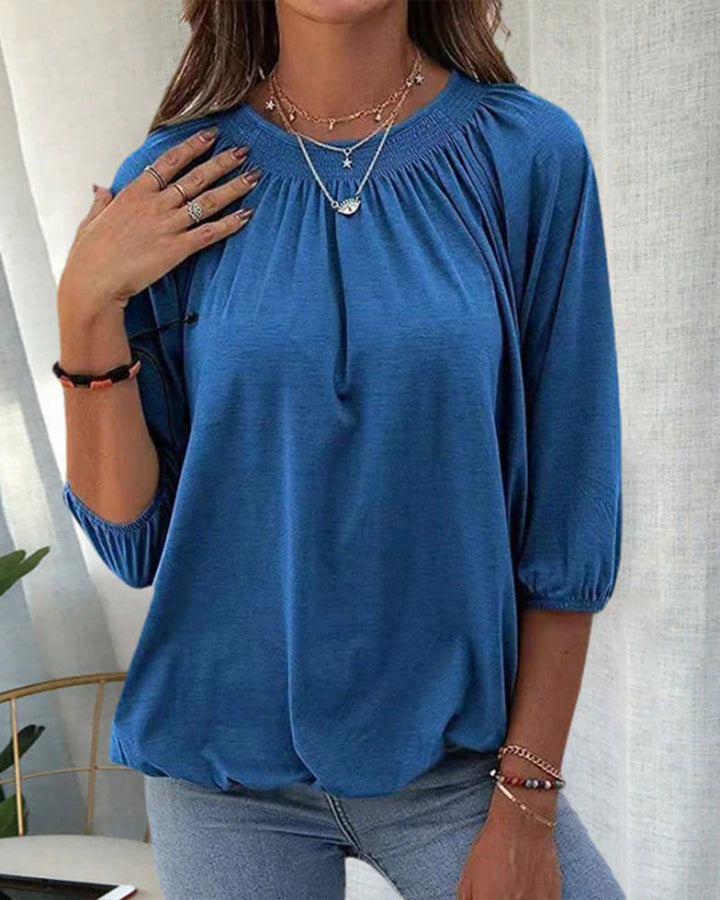 Stilla | Bluse Kvinders Rund Hals Bluse