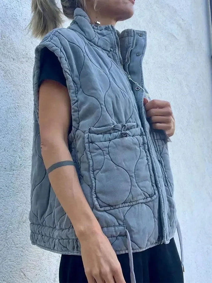 Stilla | Vintage Quiltet Vest til Alle Sæsoner