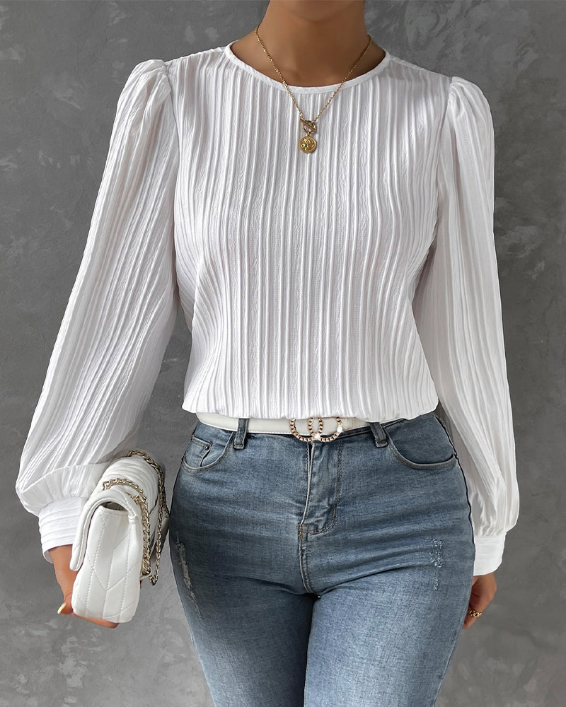 Stilla | Elegant chemise med rund hals