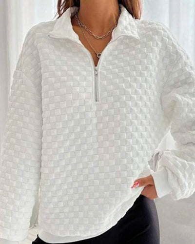 Stilla | Zip-up Pullover Chic Modern Stil Ideel til vinteren