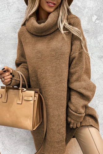 Stilla | Behagelig Overstørrelse Strikpullover Langærmet Mode Essential