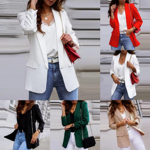 Stilla | Moderigtig Dame Blazer Med Lange Ærmer