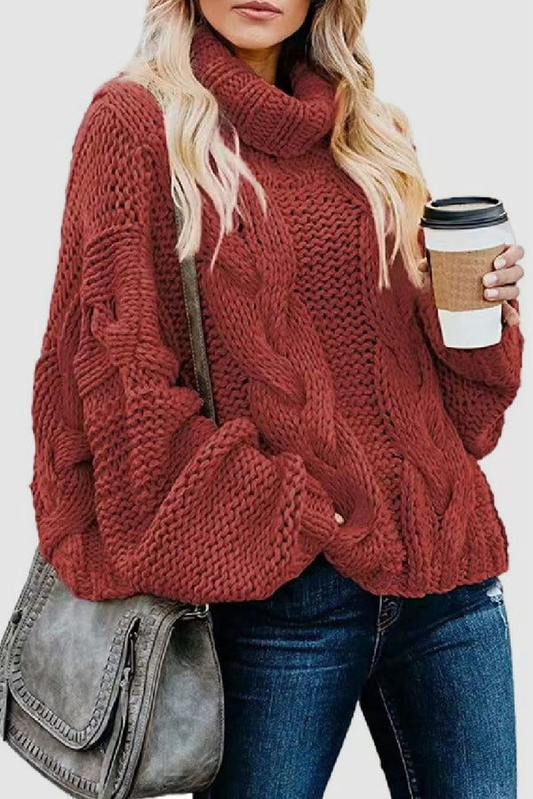 Stilla | Elegant strik-cashmere-sweater med rullekrave i ensfarvet Ideal til vinteren