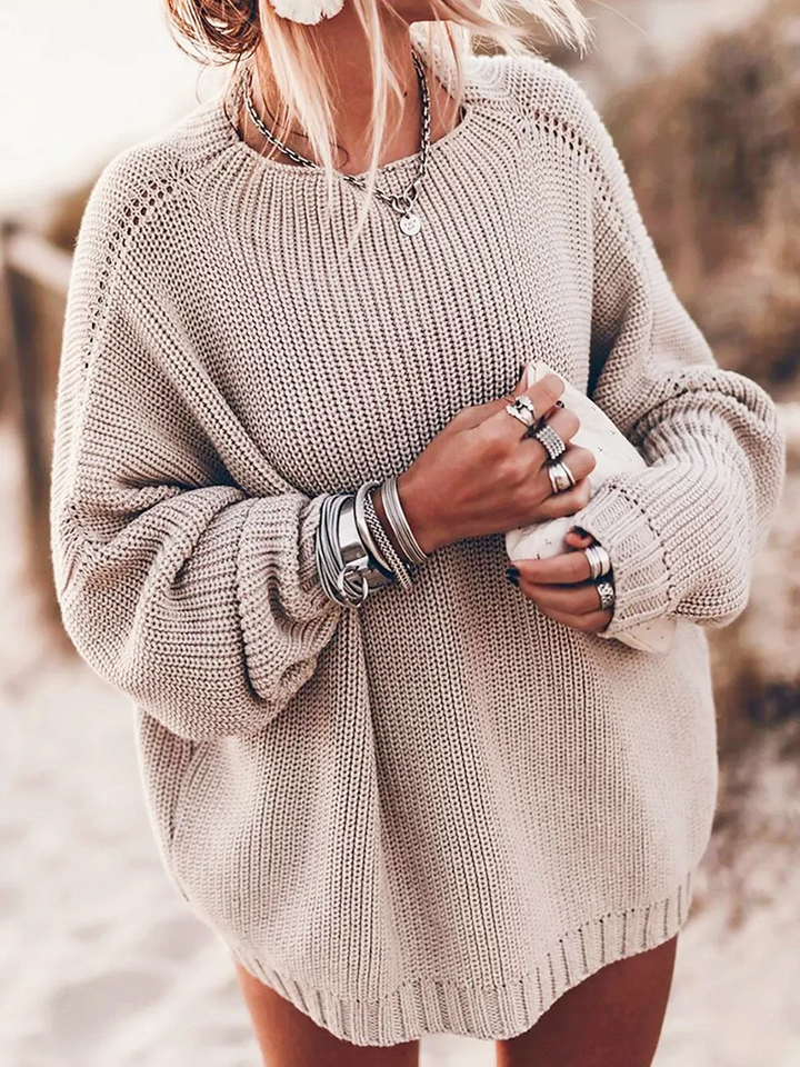 Stilla | Bred Dame Sweater, Casual Efterårs Sweater