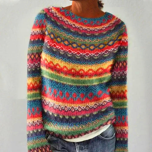 Stilla | Retro Efterårsstrikpullover Til Stil Og Varme