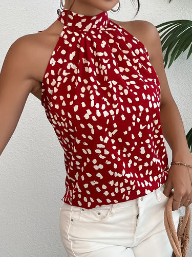 Stilla | Top Dame Halterneck Polka Dot