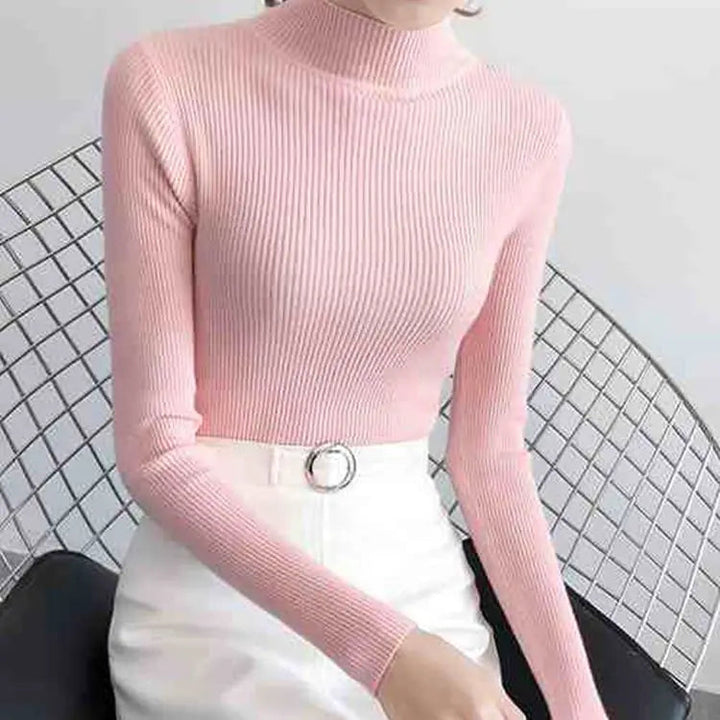 Stilla | Cozy Ribbet Uld Sweater til Kvinder
