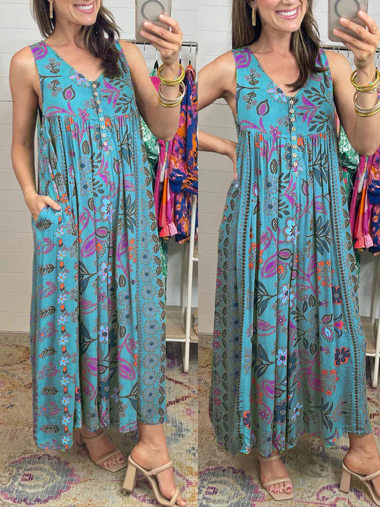 Stilla | Overalls med vintages blomstertryk