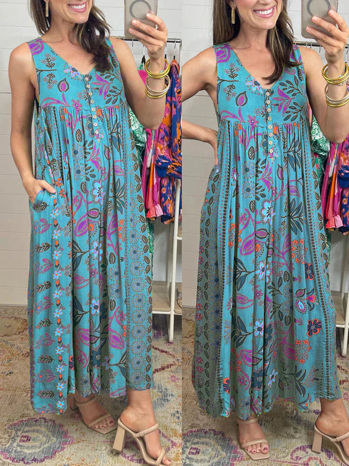 Stilla | Overalls med vintages blomstertryk
