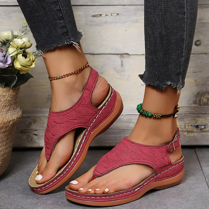 Stilla | Dame Sandaler På Kile Med Ankelrem