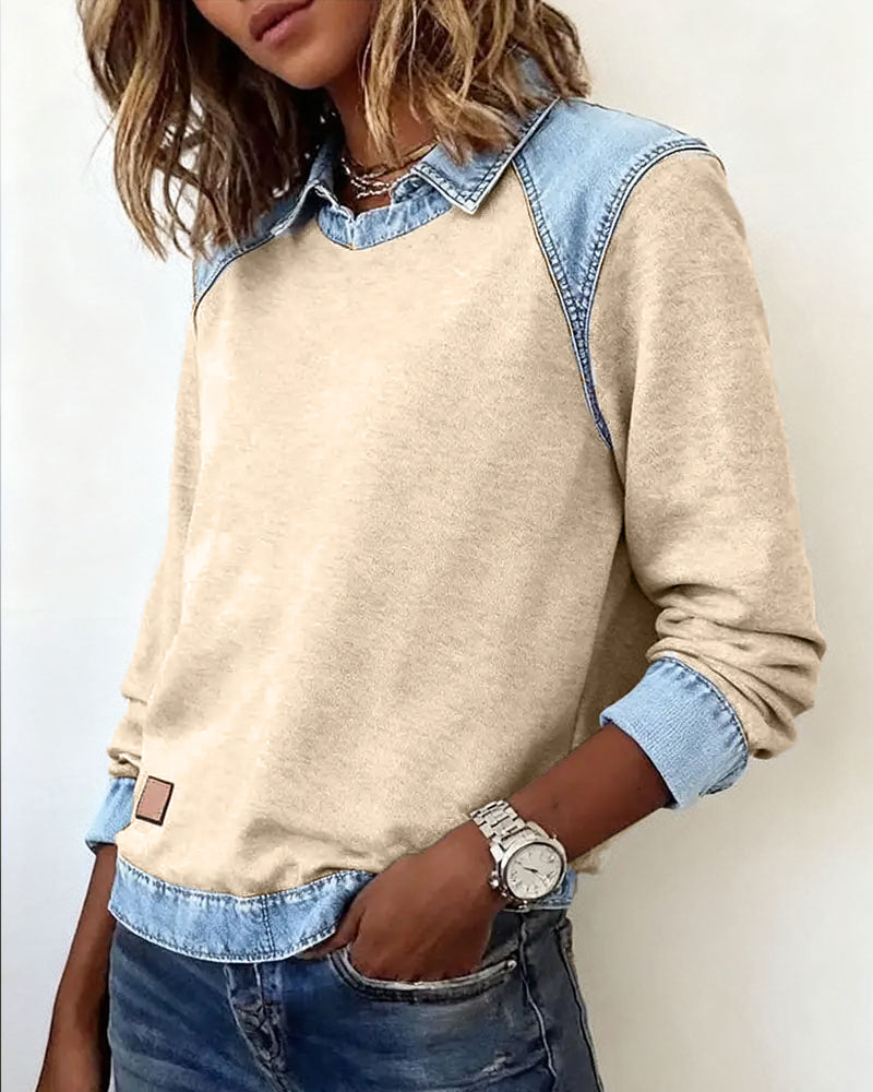 Stilla | Fashionable Revers Langærmet