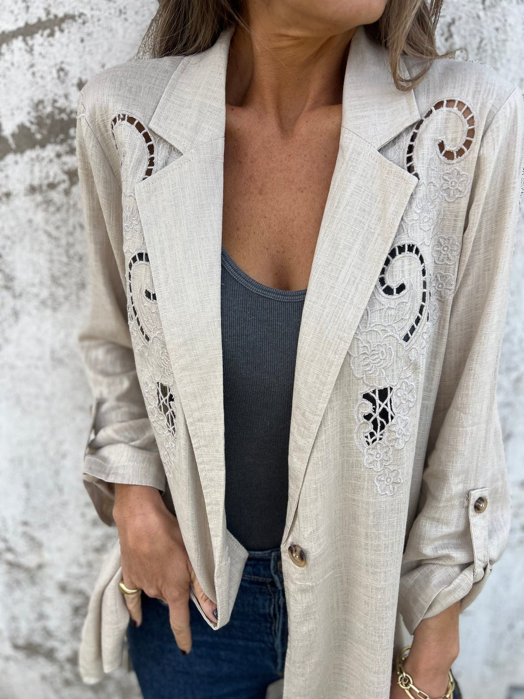 Stilla | Skjorte Med Broderi