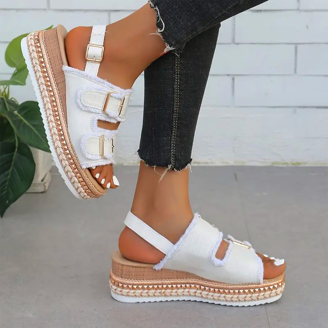 Skovae | Lækre Denim Wedges