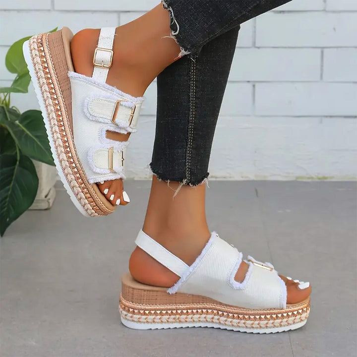 Skovae | Lækre Denim Wedges