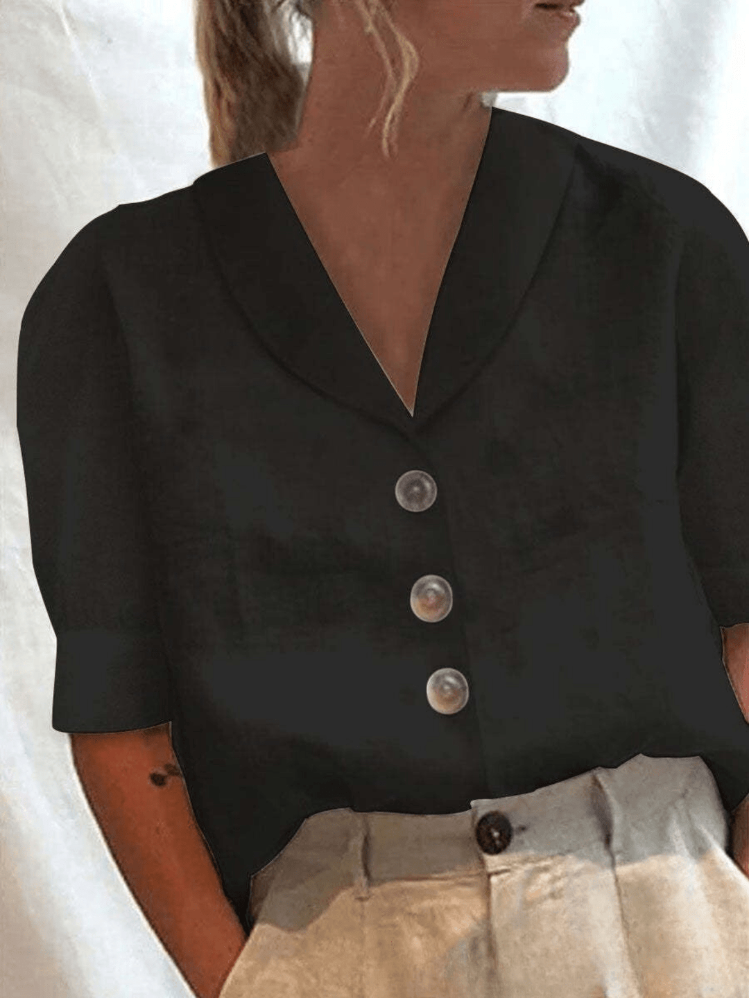 Stilla | Trendy Bluse med Krave til Damer
