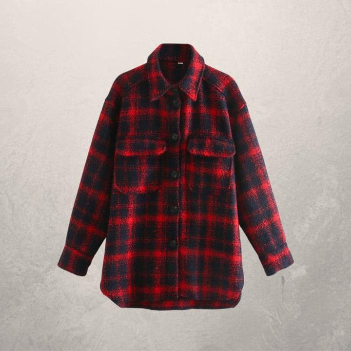 Stilla | Skjortejakke Oversized Fit Blød og Let Knaplukning og Brystlommer