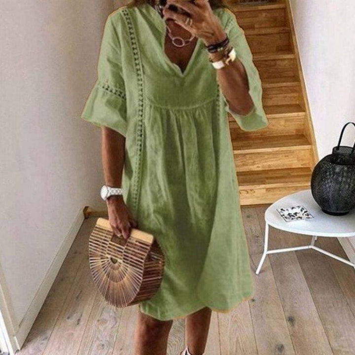 Stilla | Boho Kjole Med Blondesøndags