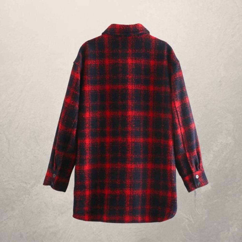 Stilla | Skjortejakke Oversized Fit Blød og Let Knaplukning og Brystlommer