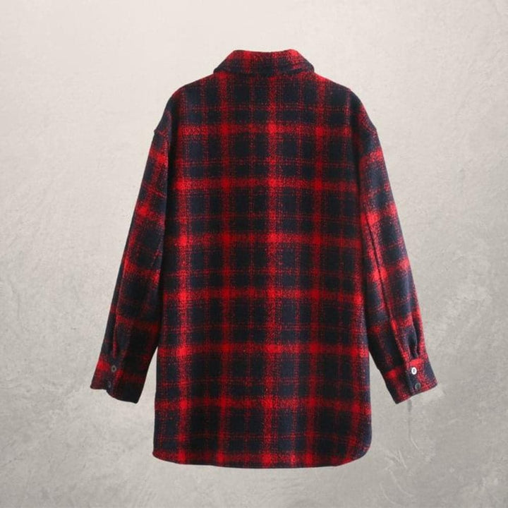 Stilla | Skjortejakke Oversized Fit Blød og Let Knaplukning og Brystlommer