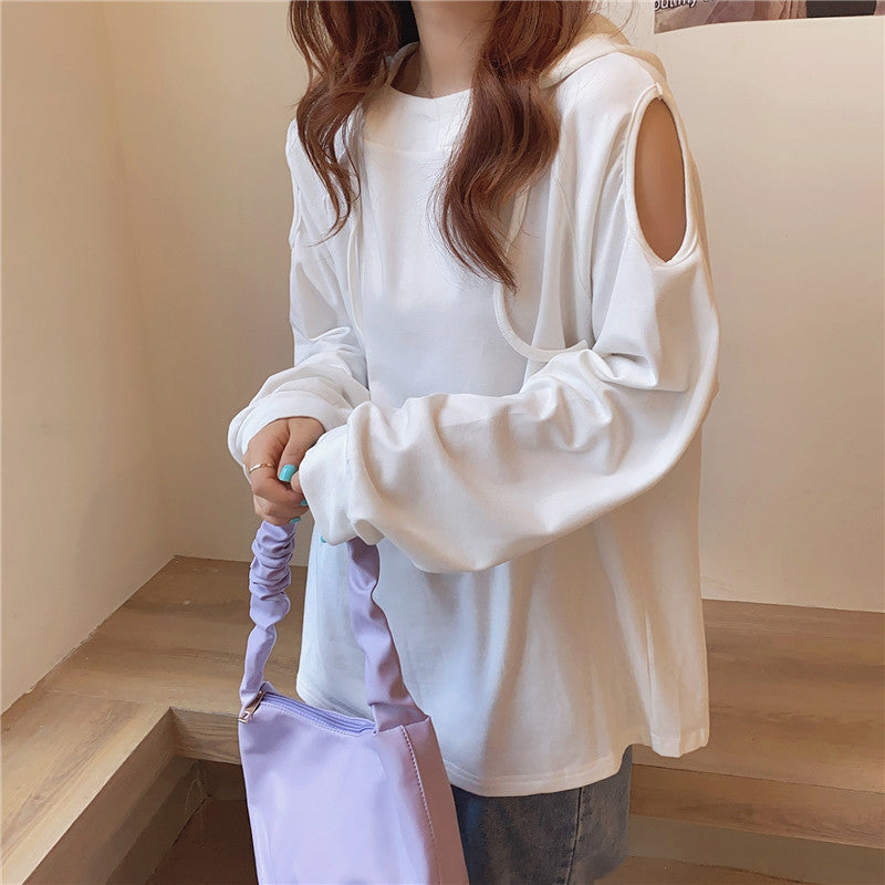 Femme Stilfuld Cut-Out Ærme Top Stilla