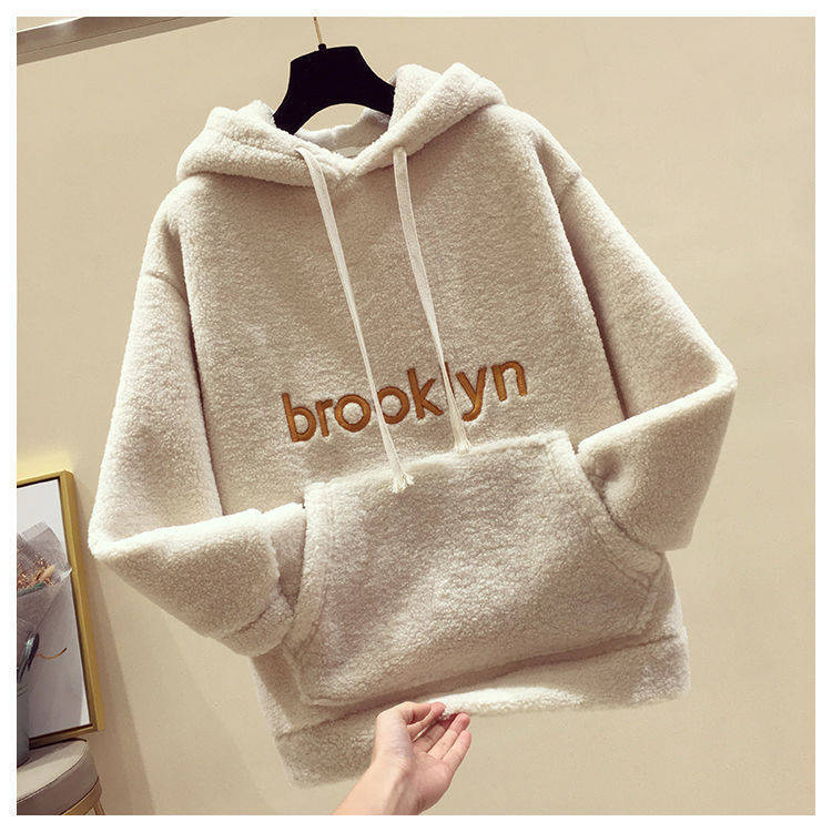 Damer Cozy Fleece Hoodie med Kængurulomme Skovae