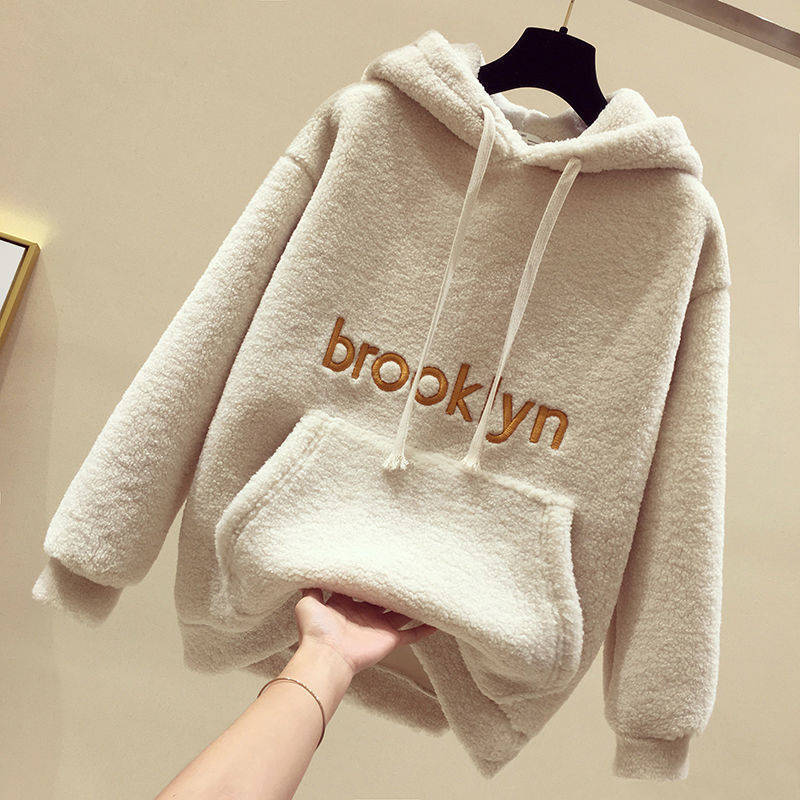 Damer Cozy Fleece Hoodie med Kængurulomme Skovae