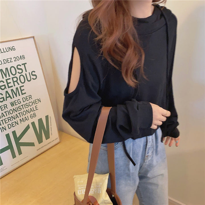 Femme Stilfuld Cut-Out Ærme Top Stilla