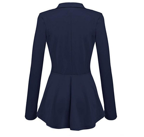 Stilla | feminin Revers-Dobbeltradet-Blazer