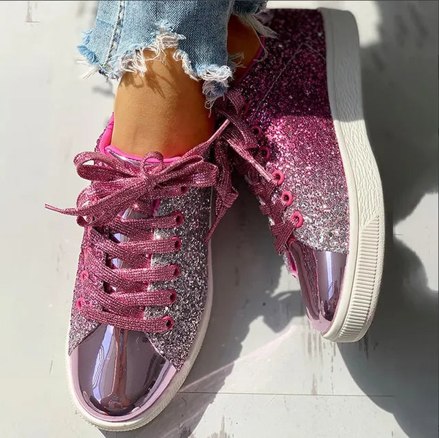 Stilla | Luksuriøs Løs Glitter Dame sko