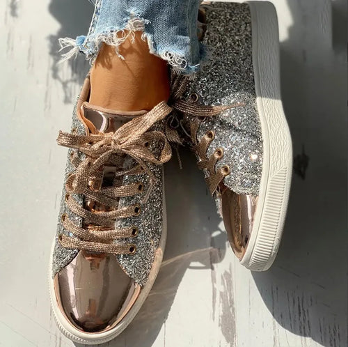 Stilla | Luksuriøs Casual Glitter Dame sko Stil