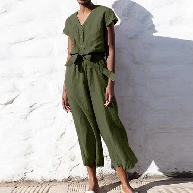 Stilla | Vintage Ensfarvet Kvinder Overall