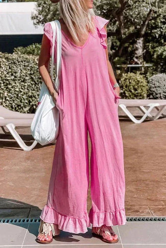 Stilla | Gedronget Jumpsuit Med Bred Ben