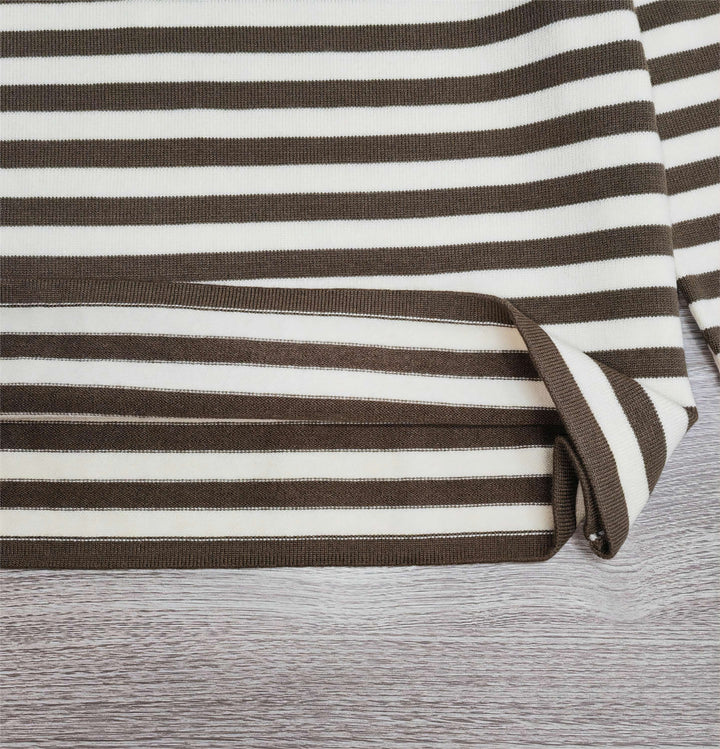 Stilla | Pull Colt Stribet i Neutral og Kaffe Farve